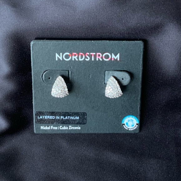 Nordstrom Pavé Cubic Zirconia Hoop Earrings - Picture 3 of 7